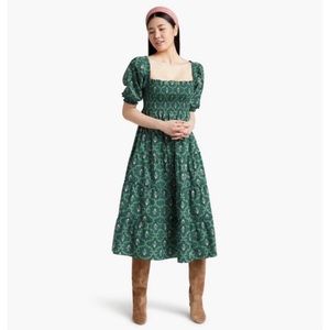 HHH Nesli nap dress green trellis